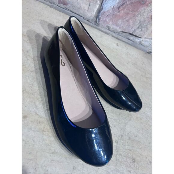 Mix No. 6 Dayley1 Faux Patent Leather Black Ballet Flats Size 8 - Picture 5 of 10
